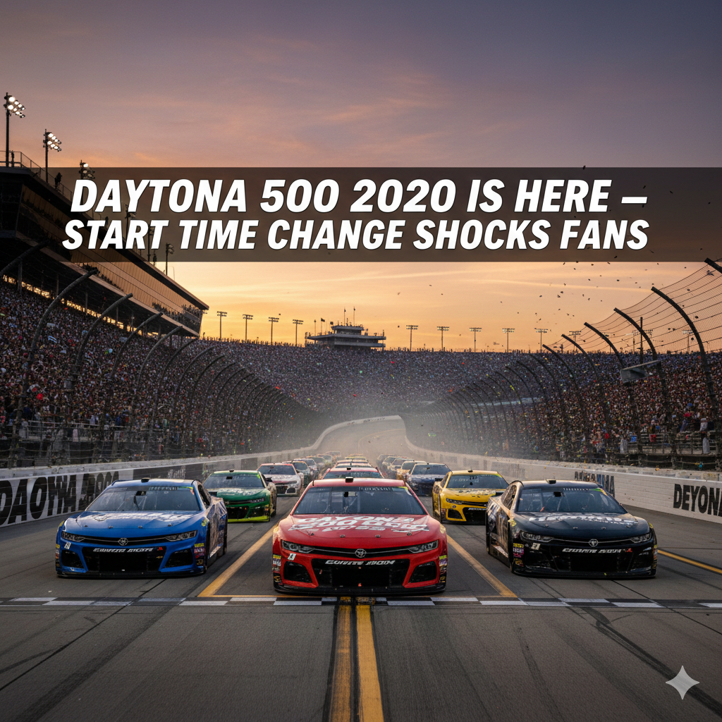 Daytona 500 2026 Is Here — Start Time Change Shocks Fans