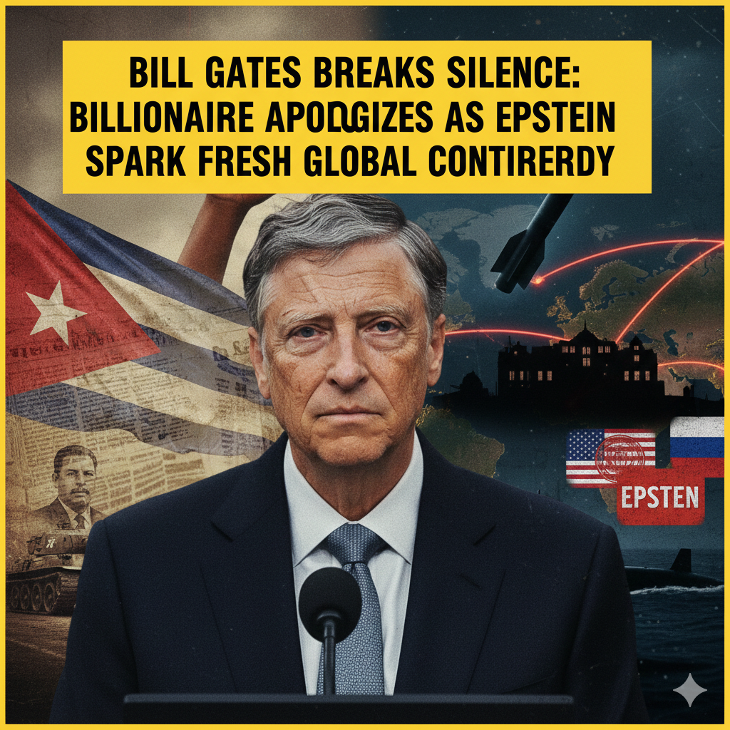 Bill Gates Breaks Silence: Billionaire Apologizes as Epstein Files Spark Fresh Global Controversy