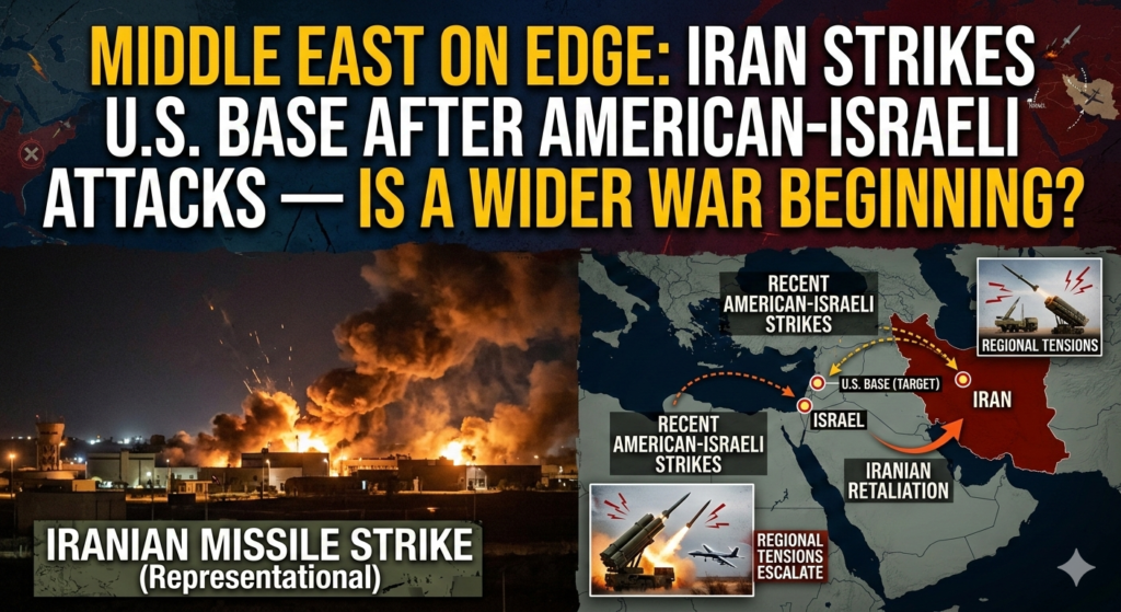 Middle East on Edge: Iran Strikes U.S. Base After American-Israeli Attacks — Is a Wider War Beginning?