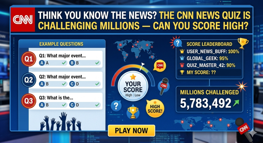 Think You Know the News? The CNN News Quiz Is Challenging Millions — Can You Score High?