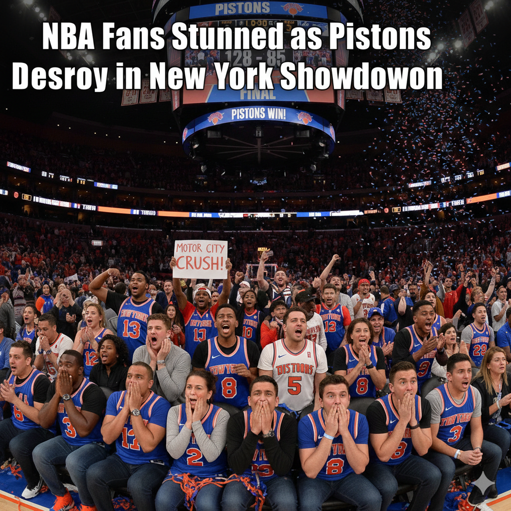 NBA Fans Stunned as Pistons Destroy Knicks in New York Showdown
