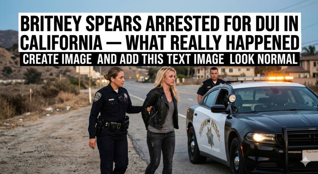 Britney Spears Arrested for DUI in California — What Really Happened