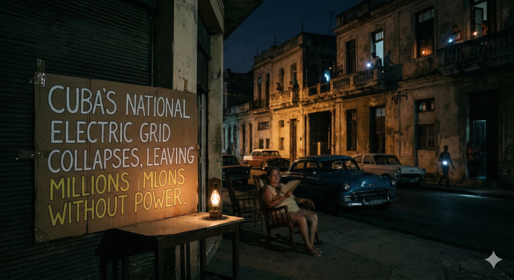 Cuba's National Electric Grid Collapses