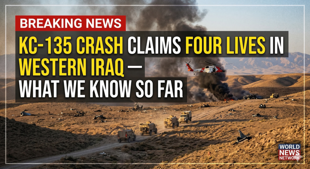 KC-135 Crash Claims Four Lives in Western Iraq 