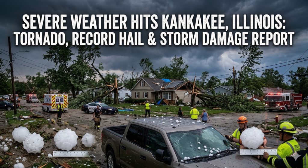 Severe Weather Hits Kankakee, Illinois: Tornado, Record Hail & Storm Damage Report