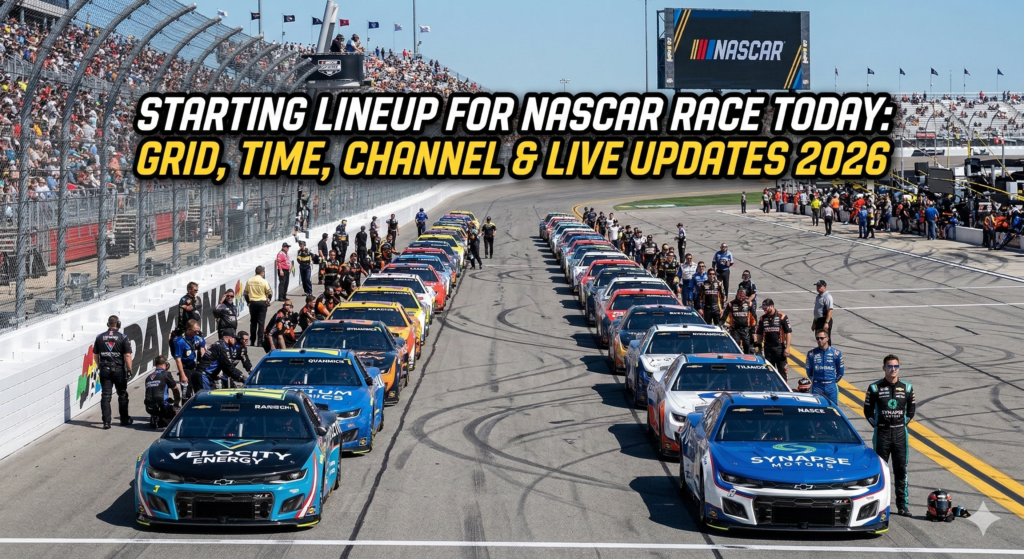 Starting Lineup for NASCAR Race Today: Grid, Time, Channel & Live Updates 2026