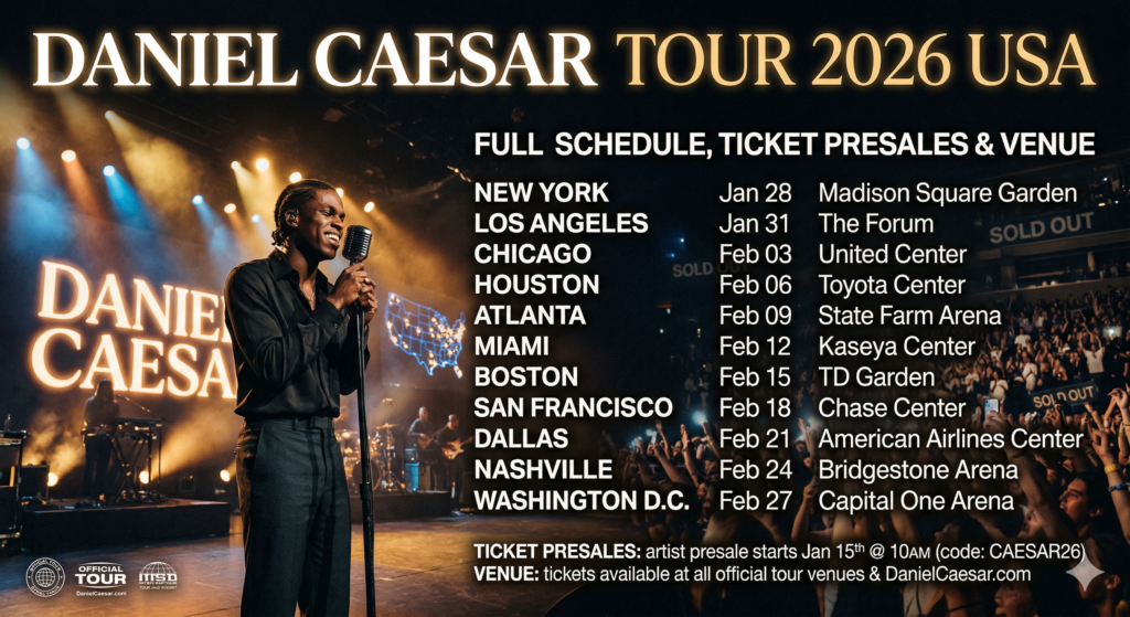 Daniel Caesar Tour 2026 USA