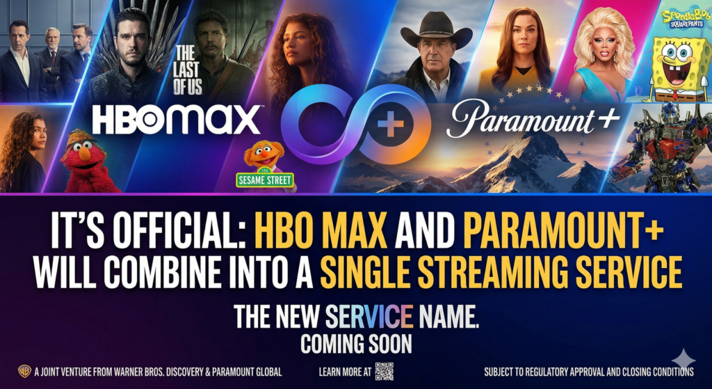It's Official: HBO Max and Paramount+ Will Combine Into a Single Streaming Service