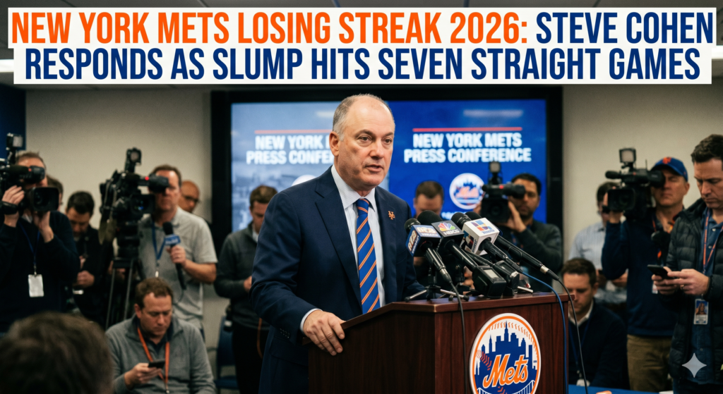 New York Mets Losing Streak 2026: Steve Cohen Responds as Slump Hits Seven Straight Games