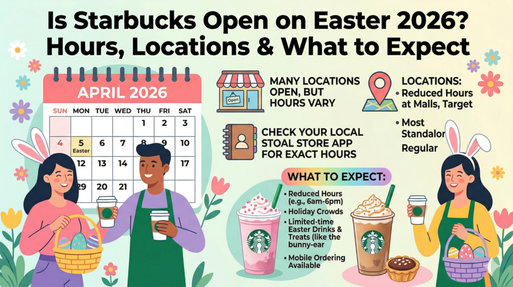 Is Starbucks Open on Easter 2026? Hours, Locations & What to Expect