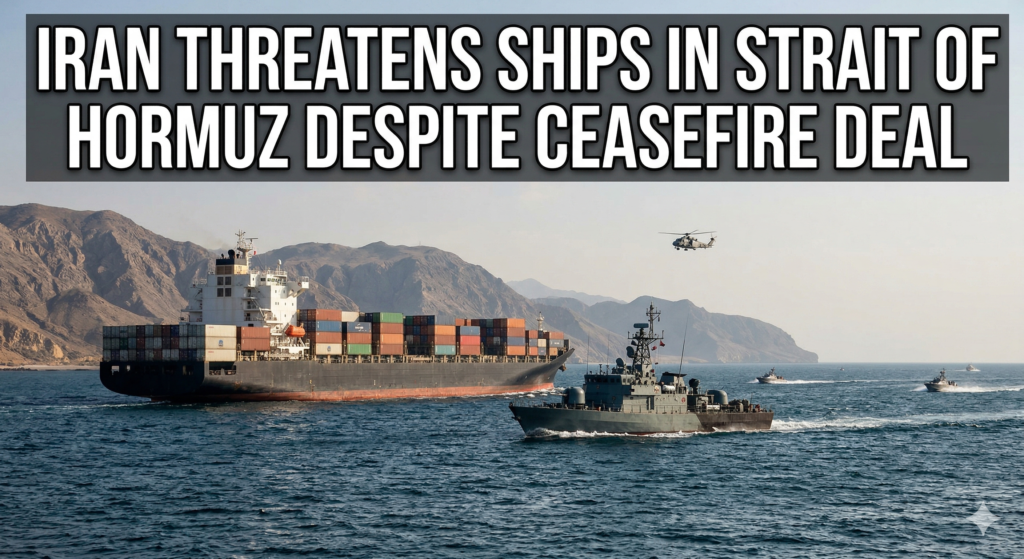 Iran Threatens Ships in Strait of Hormuz Despite Ceasefire Deal