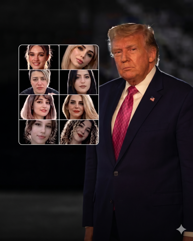 Trump Urges Iran to Halt Execution of 8 Women Protesters in Truth Social Post